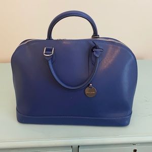 Genuine leather Kelly-style handbag